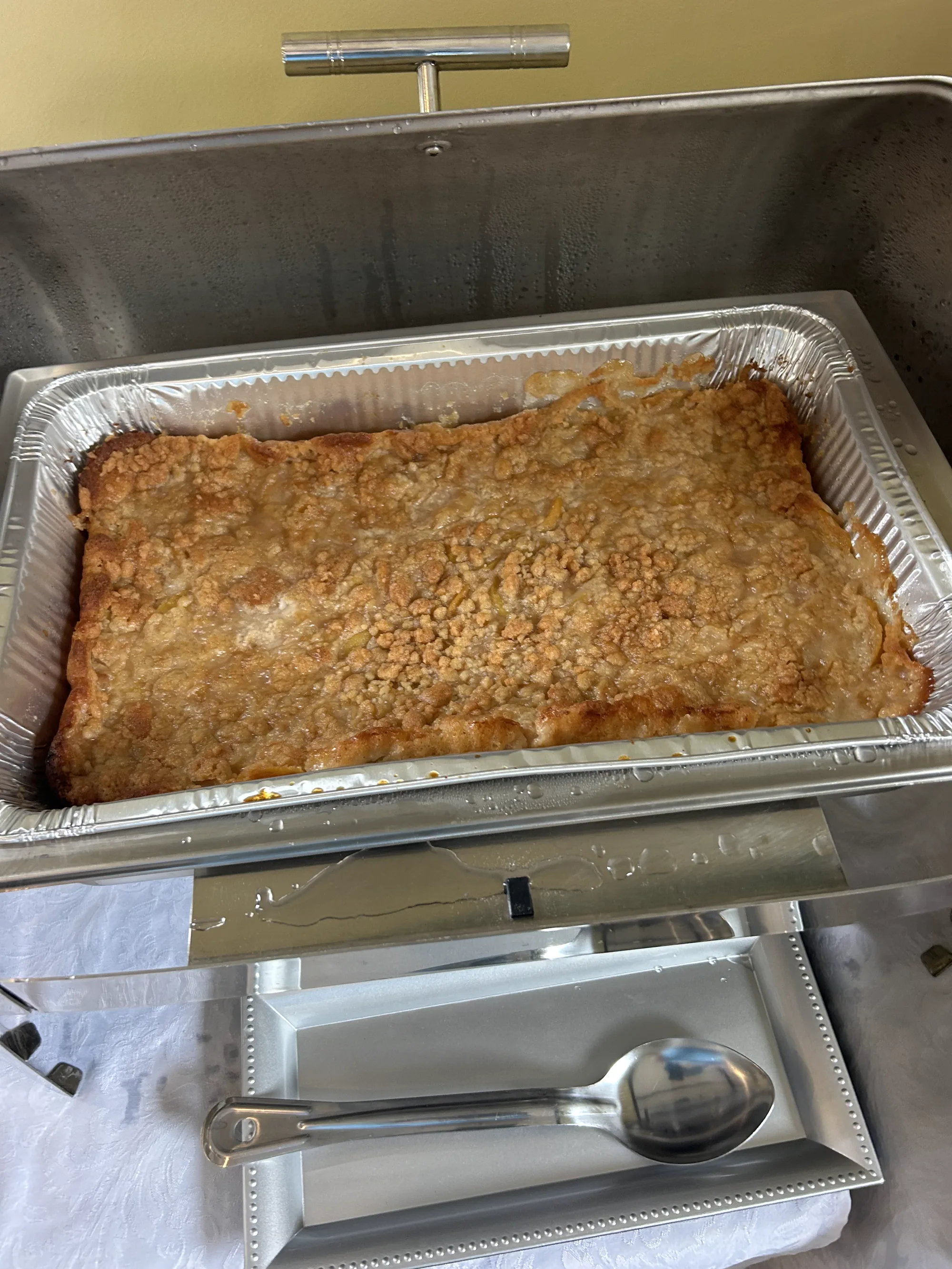Apple crisp dessert tray